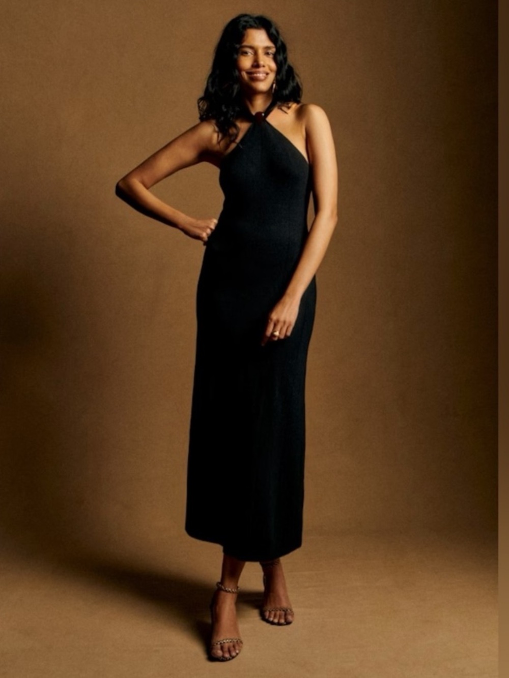 NWT Sézane Lucia Dress in Black Size M